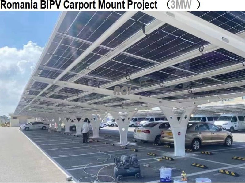 Proyecto de montaje de cochera BLPV de Rumania
