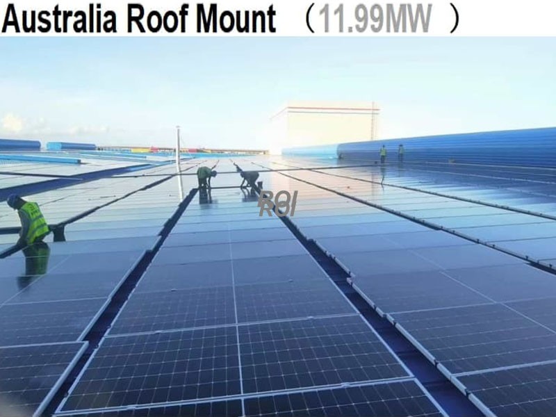 Montaje en techo en Australia
