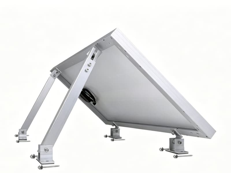 Soporte metálico ajustable para paneles solares en techos planos 02