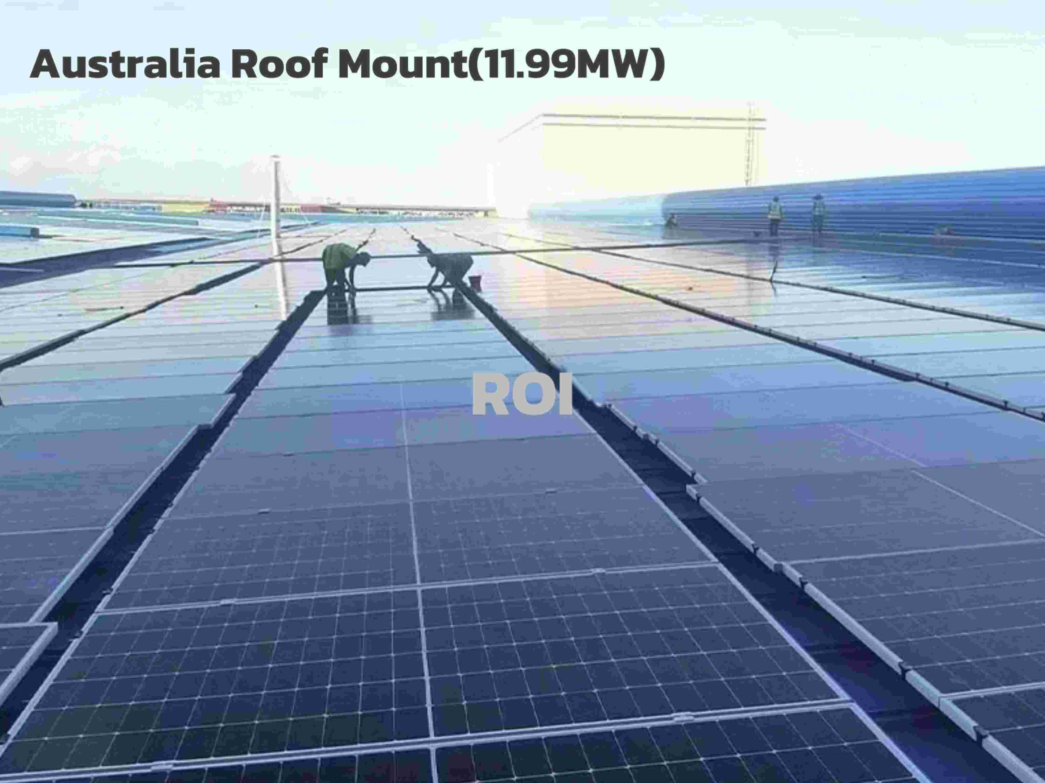 Montaje en techo en Australia