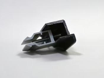 Abrazaderas de extremo para paneles solares de techo de teja, ajustables y de instalación rápida, de aluminio anodizado negro, universales y para instalación en tejados de tejas.