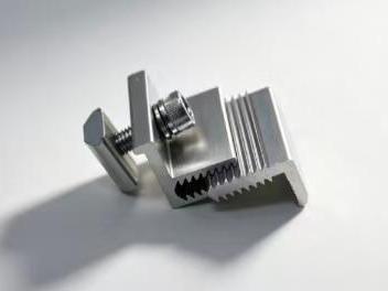 Abrazadera de extremo ajustable, soporte para paneles solares fotovoltaicos, accesorios para paneles solares