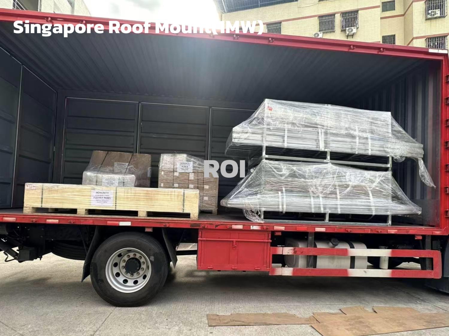 Proyecto de montaje en azotea en Singapur